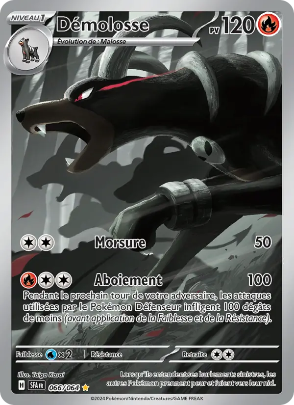 Scan HD carte Pokémon Démolosse 066/64 — Fable Nébuleuse