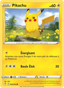 Carte Pokemon Pikachu 49/203 Évolution Céleste