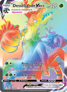 Carte Pokemon Desséliande VMAX 206/203 Évolution Céleste