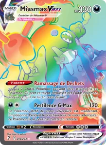 Carte Pokemon Miasmax VMAX 216/203 Évolution Céleste