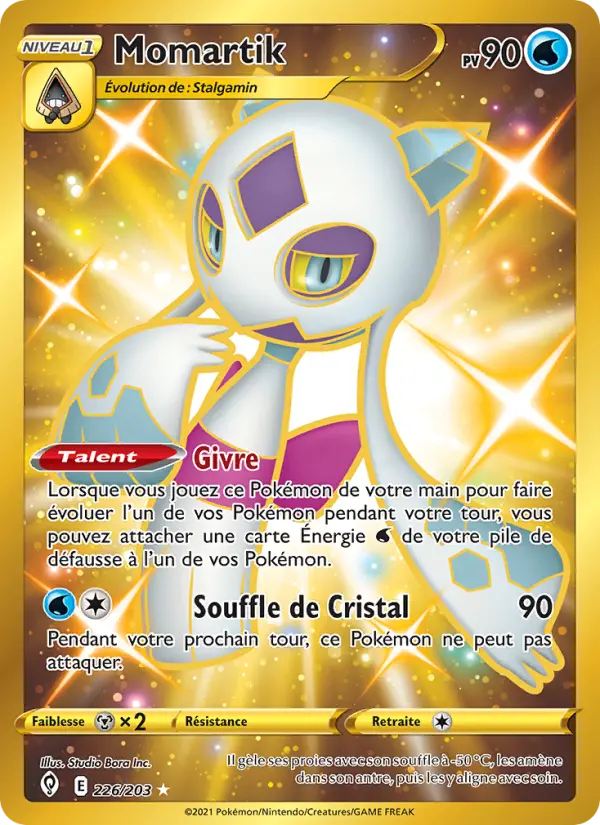 Scan HD carte Pokémon Momartik 226/203 — Évolution Céleste