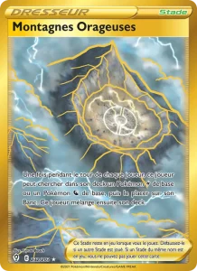 Carte Pokemon Montagnes Orageuses 232/203 Évolution Céleste