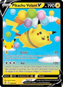 Carte Pokémon Pikachu Volant V 6/25