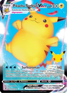 Carte Pokémon Pikachu Surfeur VMAX 9 Célébrations