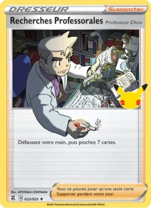 Carte Pokemon Recherches Professorales (Professeur Chen) 23/25 Célébrations
