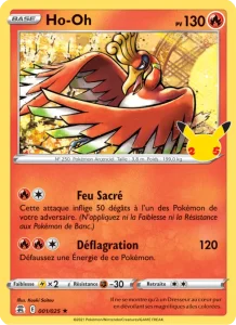Carte Pokémon Ho-Oh 1/25
