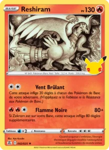 Carte Pokémon Reshiram 2/25