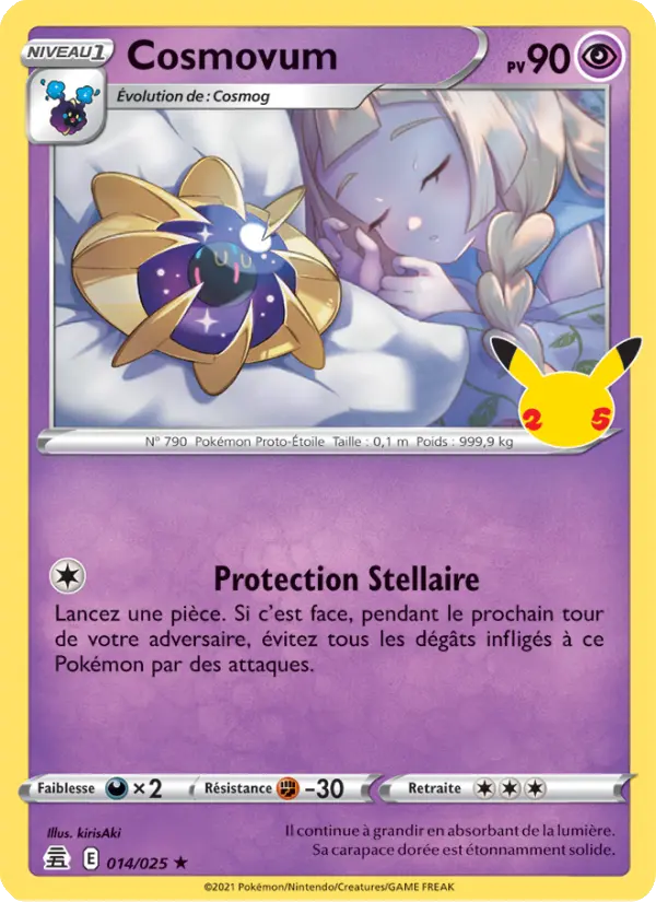 Scan HD carte Pokémon Cosmovum 14/25 — Célébrations