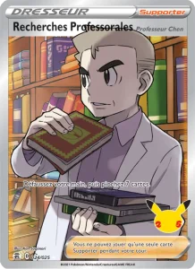 Carte Pokemon Recherches Professorales (Professeur Chen) 24/25 Célébrations