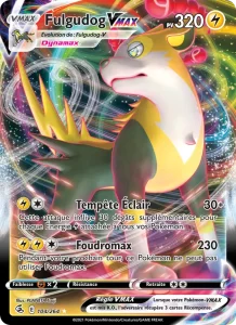 Carte Pokemon Fulgudog VMAX 104/264 Poing de Fusion