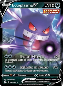 Carte Pokemon Ectoplasma V 156/264 Poing de Fusion