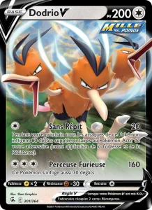 Carte Pokemon Dodrio V 201/264 Poing de Fusion