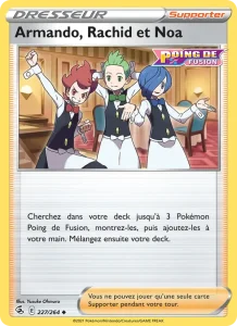 Carte Pokemon Armando, Rachid et Noa 227/264 Poing de Fusion