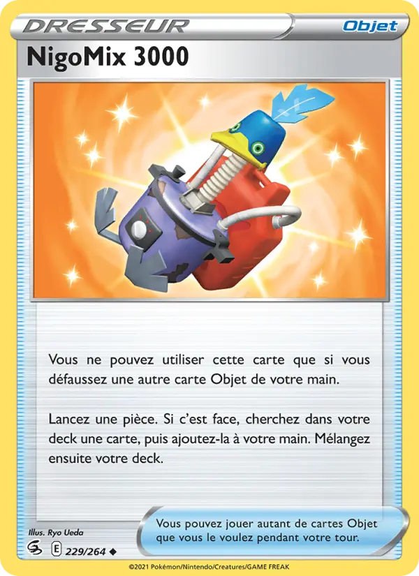 Scan HD carte Pokémon NigoMix 3000 229/264 — Poing de Fusion