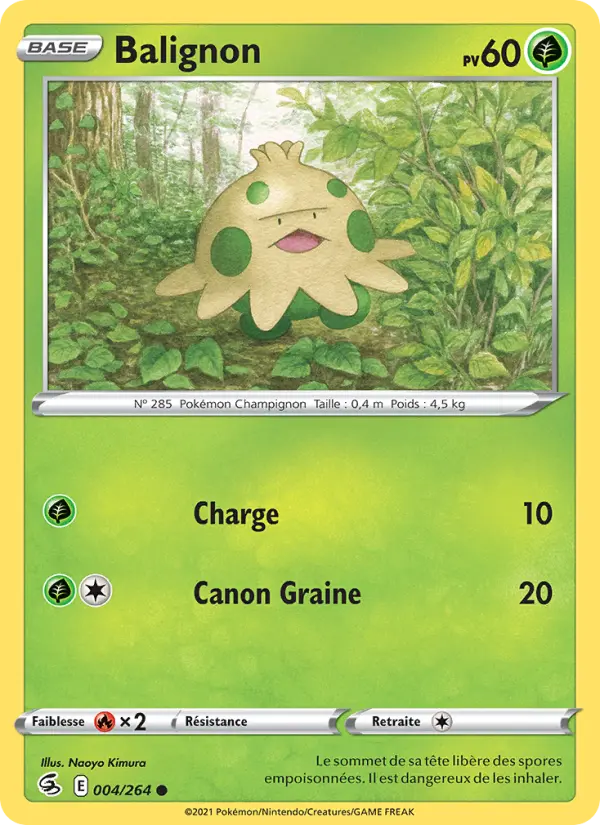 Scan HD carte Pokémon Balignon 4/264 — Poing de Fusion
