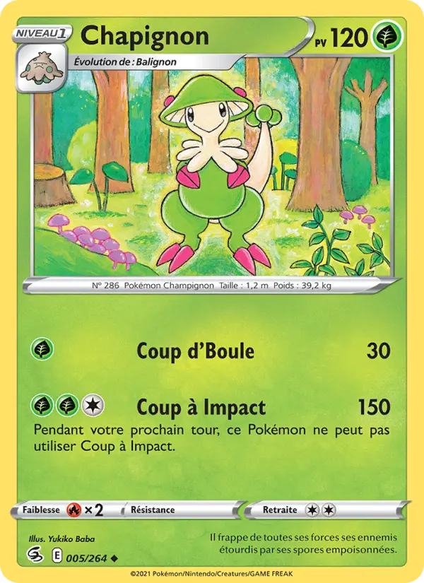 Scan HD carte Pokémon Chapignon 5/264 — Poing de Fusion
