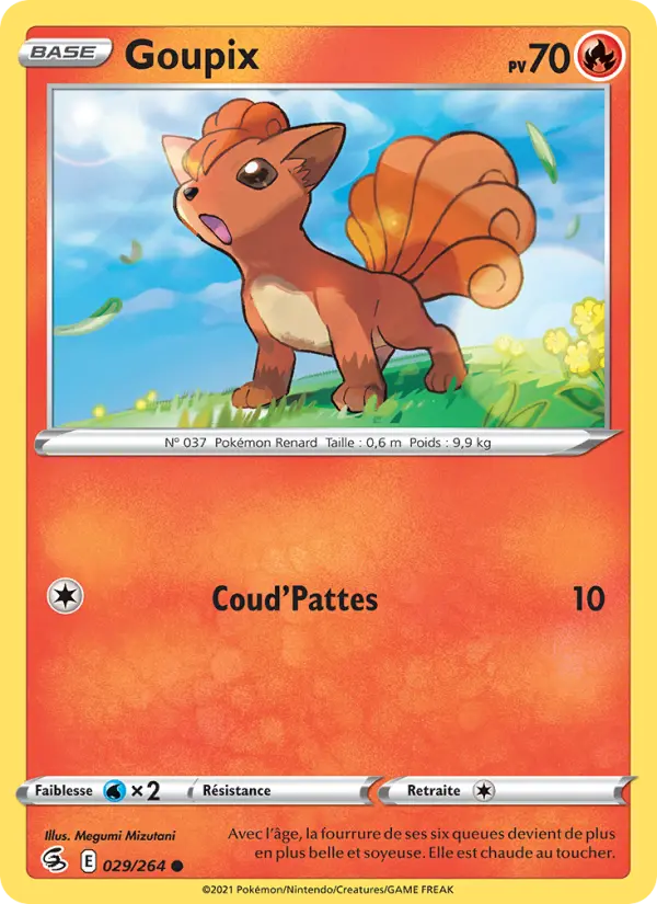 Scan HD carte Pokémon Goupix 29/264 — Poing de Fusion