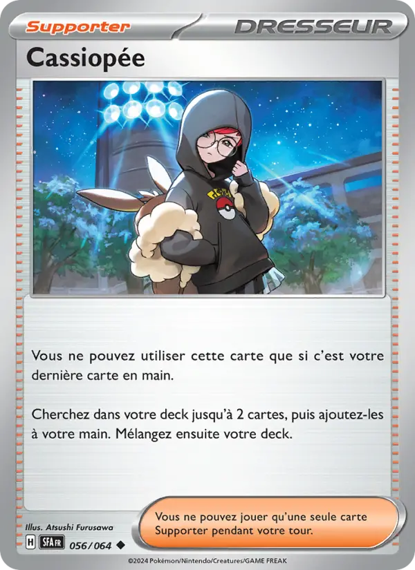 Scan HD carte Pokémon Cassiopée 056/64 — Fable Nébuleuse