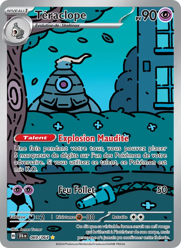 Scan HD carte Pokémon Téraclope 069/64 — Fable Nébuleuse