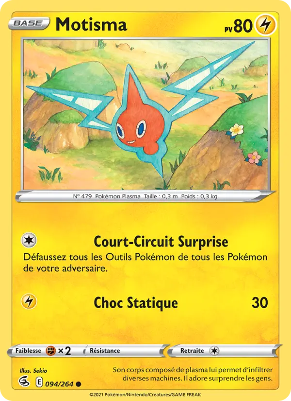 Scan HD carte Pokémon Motisma 94/264 — Poing de Fusion