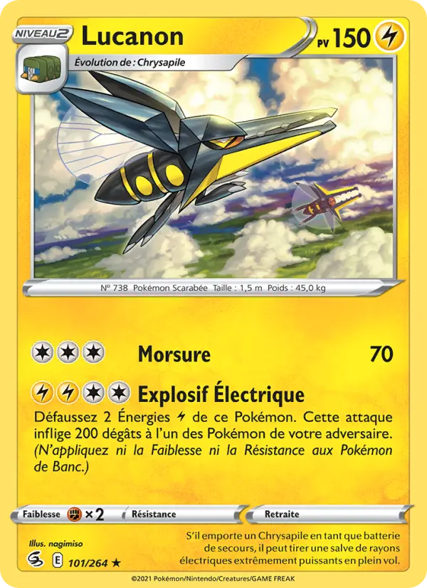 Scan HD carte Pokémon Lucanon 101/264 — Poing de Fusion