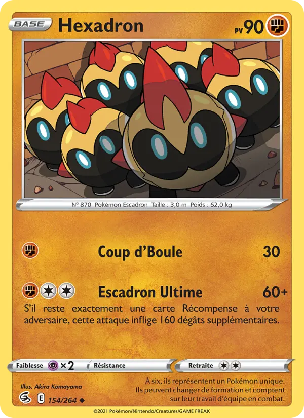 Scan HD carte Pokémon Hexadron 154/264 — Poing de Fusion