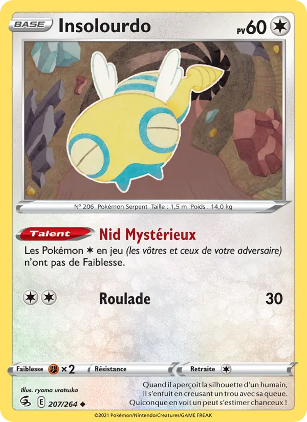 Scan HD carte Pokémon Insolourdo 207/264 — Poing de Fusion