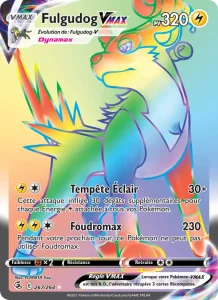 Carte Pokemon Fulgudog VMAX 267/264 Poing de Fusion