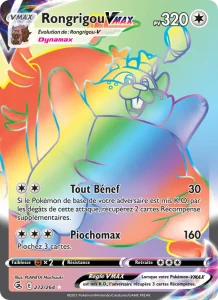 Carte Pokemon Rongrigou VMAX 272/264 Poing de Fusion