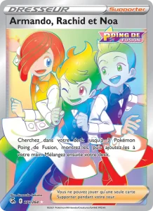 Carte Pokemon Armando, Rachid et Noa 273/264 Poing de Fusion