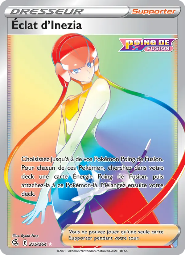 Scan HD carte Pokémon Éclat d'Inezia 275/264 — Poing de Fusion