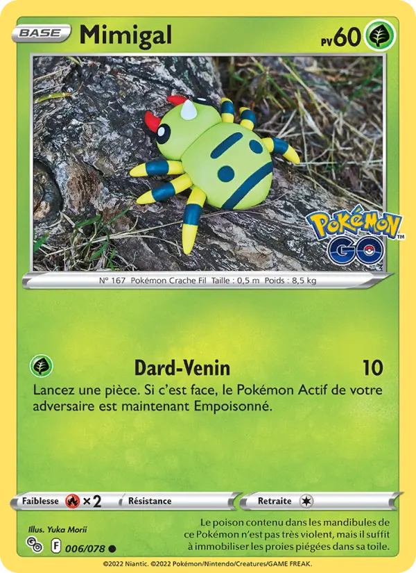 Scan HD carte Pokémon Mimigal 006/78 — Pokémon GO