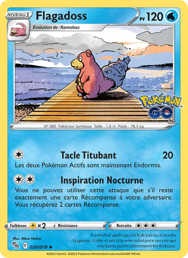 Scan HD carte Pokémon Flagadoss 020/78 — Pokémon GO