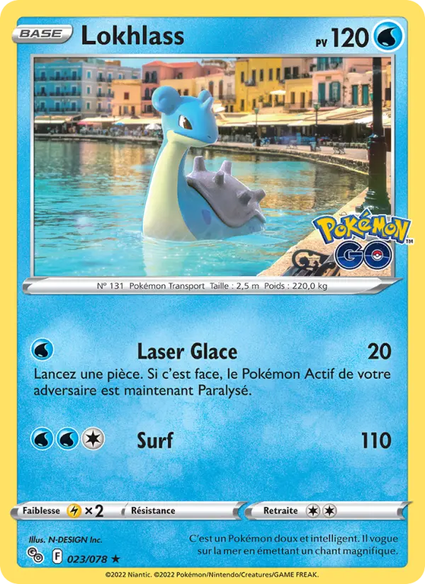 Scan HD carte Pokémon Lokhlass 023/78 — Pokémon GO