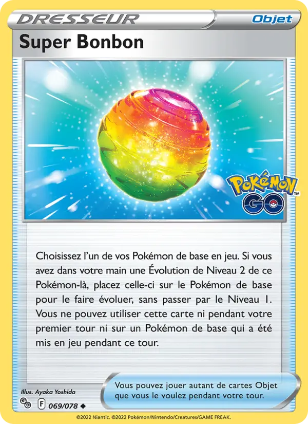 Scan HD carte Pokémon Super Bonbon 069/78 — Pokémon GO