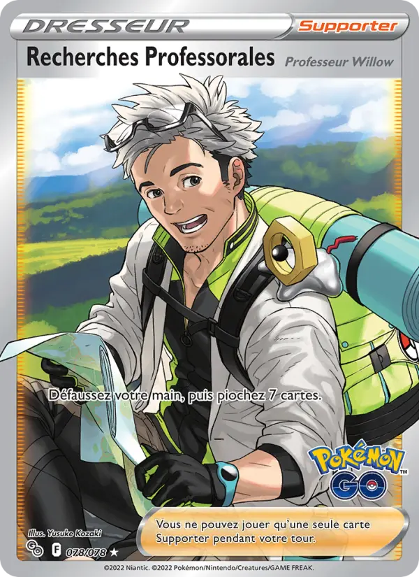 Scan HD carte Pokémon Recherches Professorales 078/78 — Pokémon GO