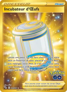 Carte Pokemon Incubateur d'Œufs 087/78 Pokémon GO