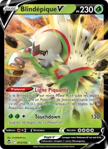 Carte Pokemon Blindépique V 015/195 Tempête Argentée