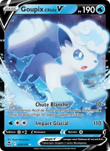 Carte Pokemon Goupix d'Alola V 033/195 Tempête Argentée
