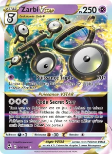 Carte Pokemon Zarbi VSTAR 066/195 Tempête Argentée