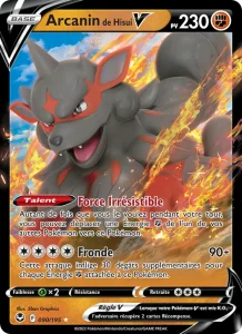 Carte Pokemon Arcanin de Hisui V 090/195 Tempête Argentée