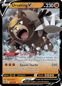 Carte Pokemon Ursaking V 102/195 Tempête Argentée