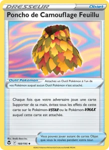 Carte Pokemon Poncho de Camouflage Feuillu 160/195 Tempête Argentée