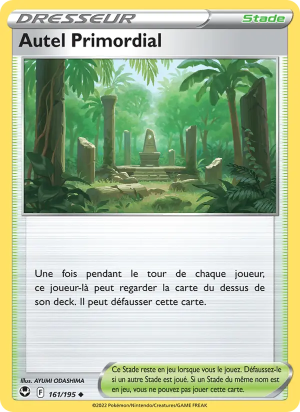Scan HD carte Pokémon Autel Primordial 161/195 — Tempête Argentée