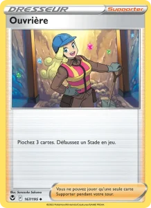 Carte Pokemon Ouvrière 167/195 Tempête Argentée