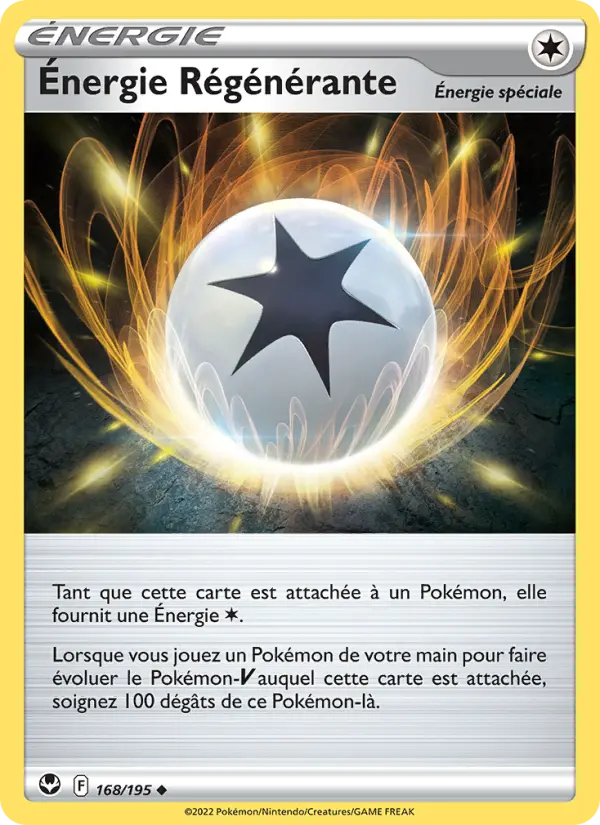 Scan HD carte Pokémon Énergie Régénérante 168/195 — Tempête Argentée