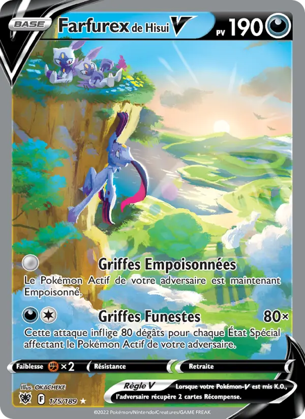 Scan HD carte Pokémon Farfurex de Hisui V 175/189 — Astres Radieux