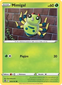 Carte Pokémon Mimigal 003/195