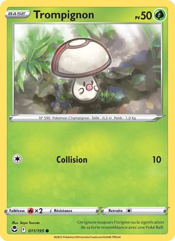 Scan HD carte Pokémon Trompignon 011/195 — Tempête Argentée