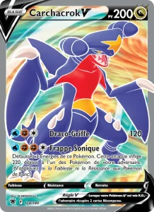 Carte Pokemon Carchacrok V 178/189 Astres Radieux